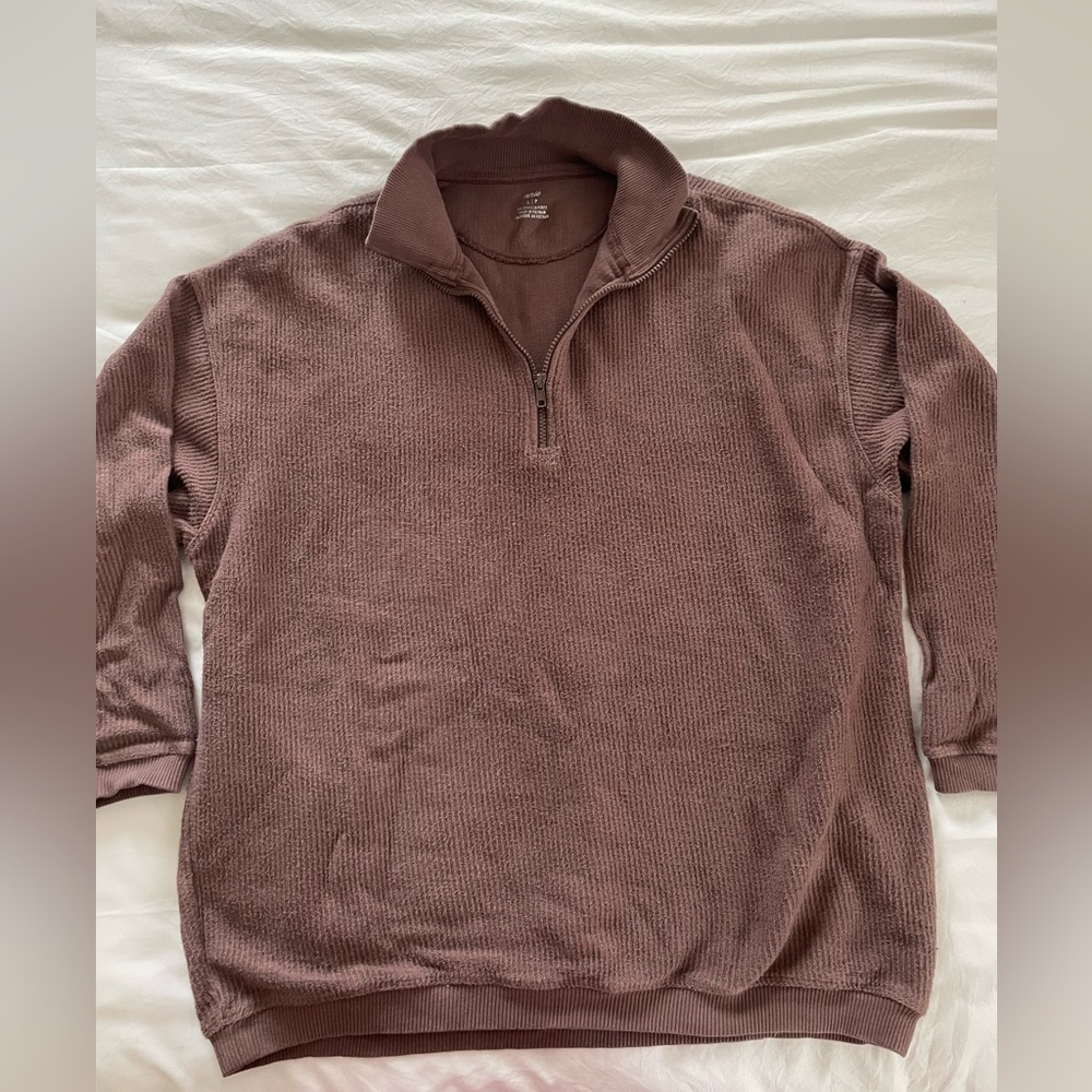AERIE Oversized Quarter Zip